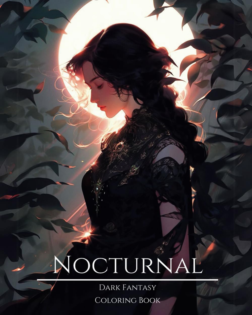 Nocturnal Dark Fantasy Coloring Book 4 Haunting Portraits