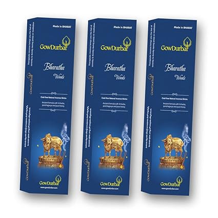 GOW DURBAR BHARATHA Devadaru Fragrance Incense Sticks Agarbatti Pack of 3