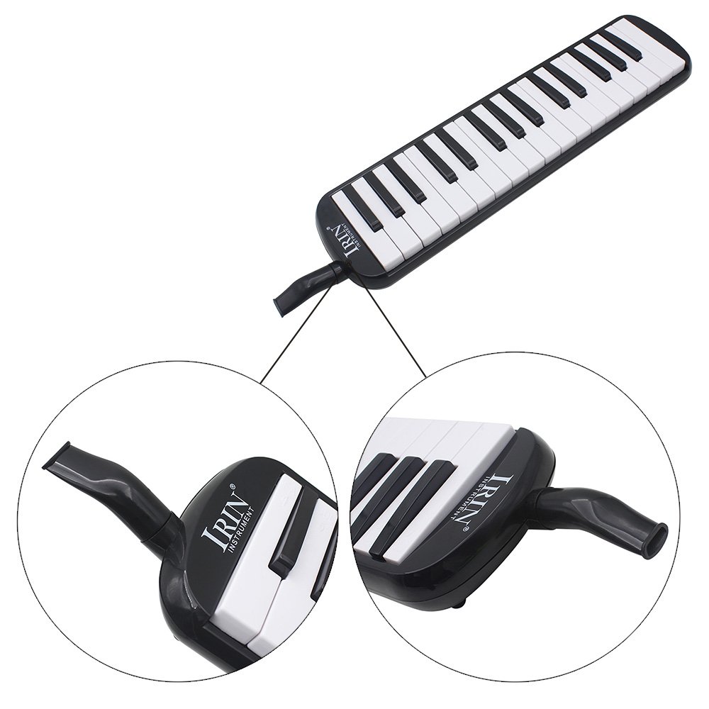 Btuty Strumento musicale Melodica a 32 tasti per principianti regalo con borsa per il trasporto (nero)