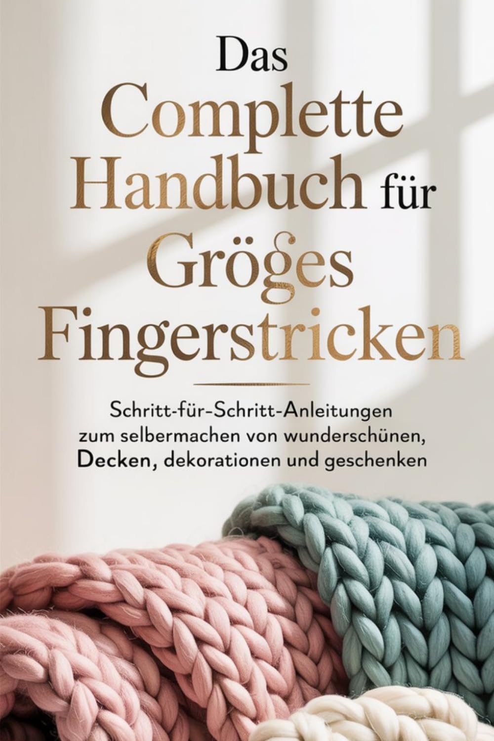 Das Komplette Handbuch Für Großes Fingerstricken: Schritt-für-Schritt-Anleitungen zum Selbermachen von wunderschönen Decken, Dekorationen und Geschenken