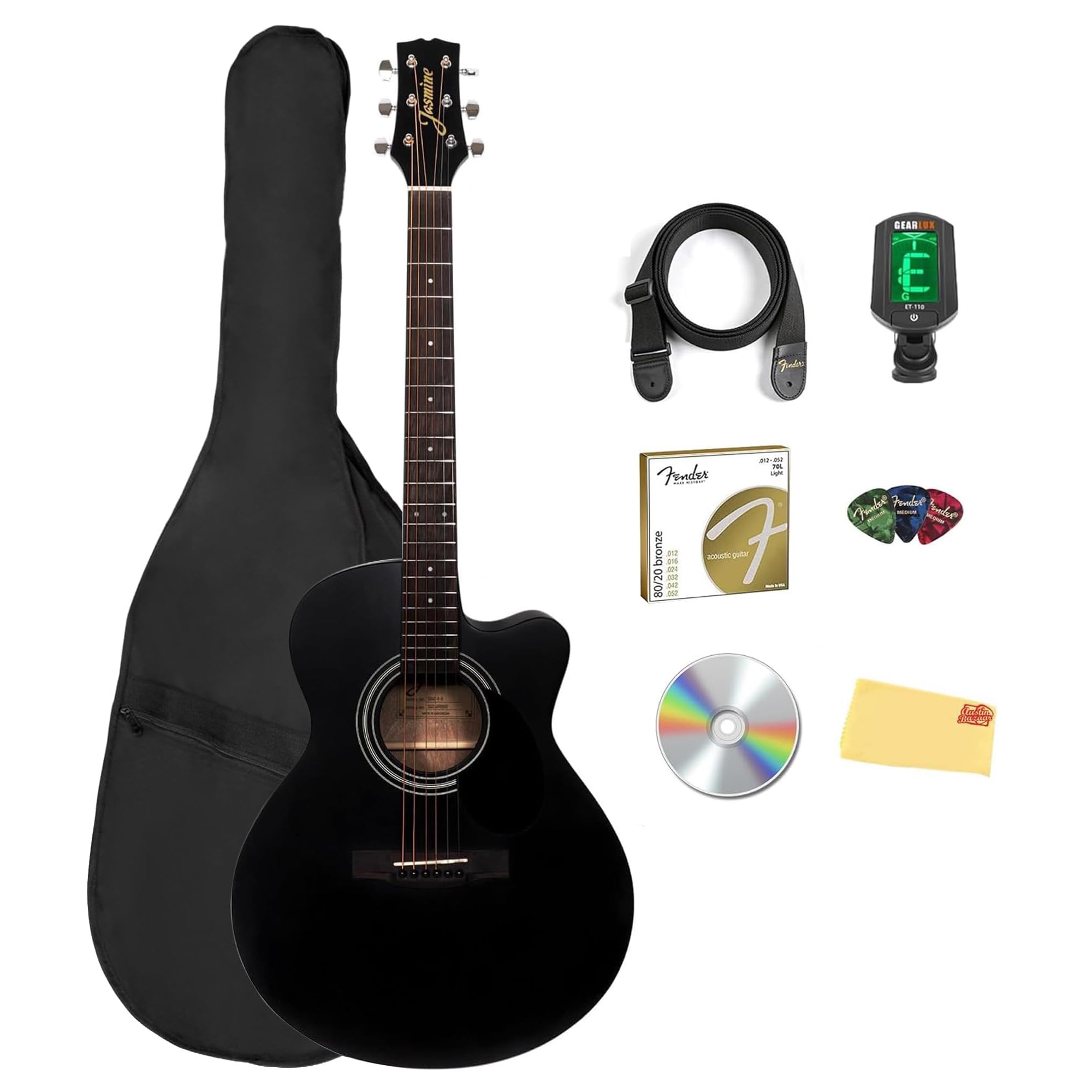 Amazon.com: Jasmine S34C NEX Orchestra-Style Cutaway Acoustic