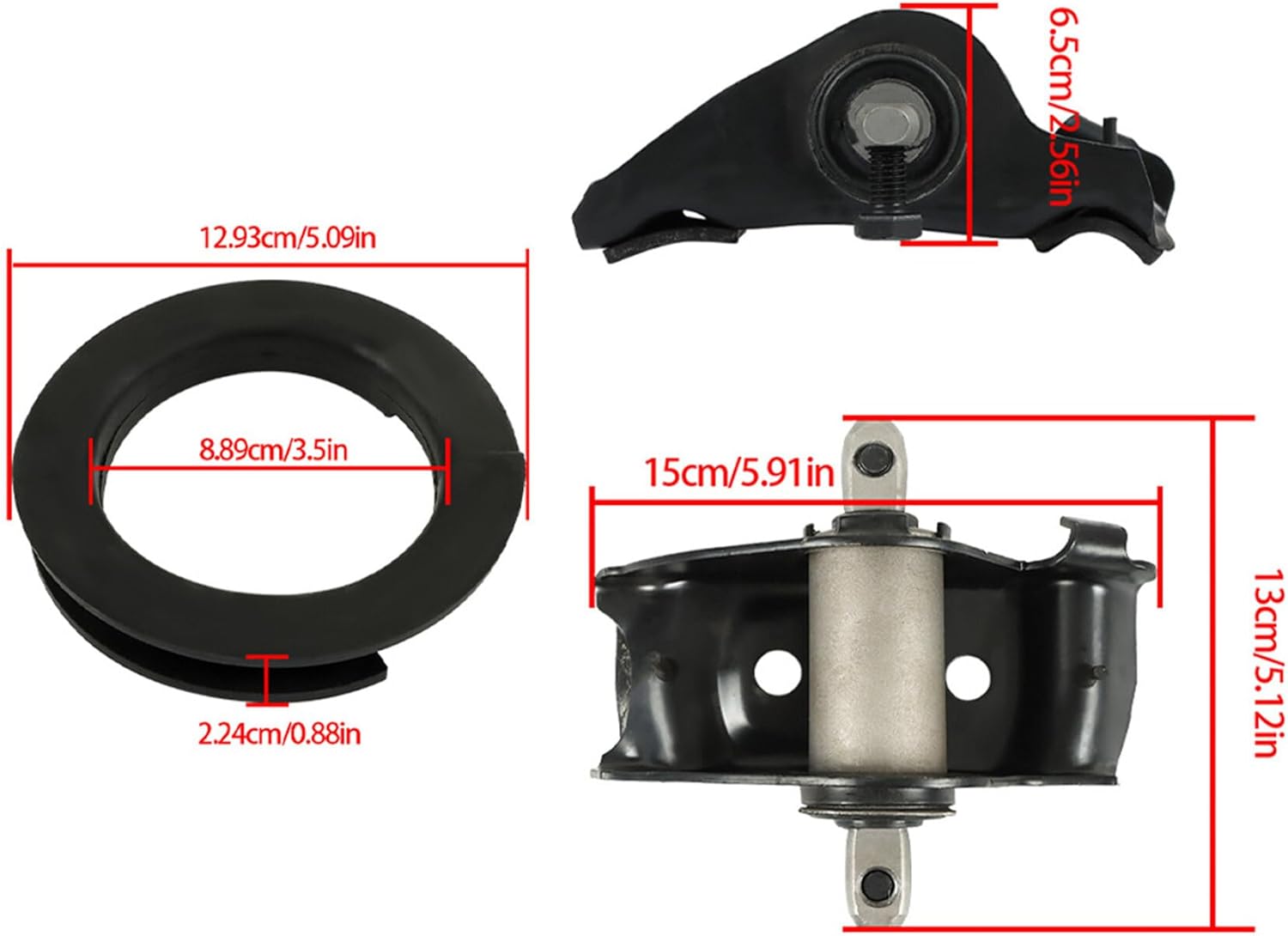 4 PCS Spring Seat Saddles Spring Perches Insulator Kit Replacement for Mustang 1965-1973 Replacement for Comet 1960-1977