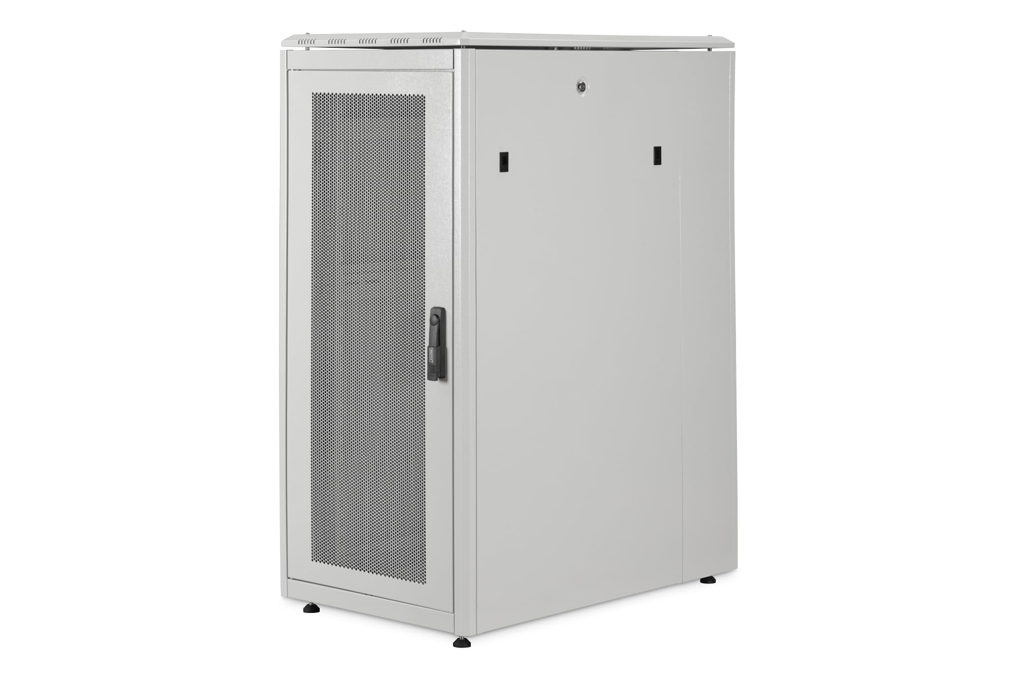 DIGITUS Armario para servidores – 19 Pulgadas, 26 U – 60 x 100 cm – Serie Unique Server-N – Capacidad de Carga 1200 kg – Profundidad útil 1135 mm – Puerta de Acero Perforada – Gris