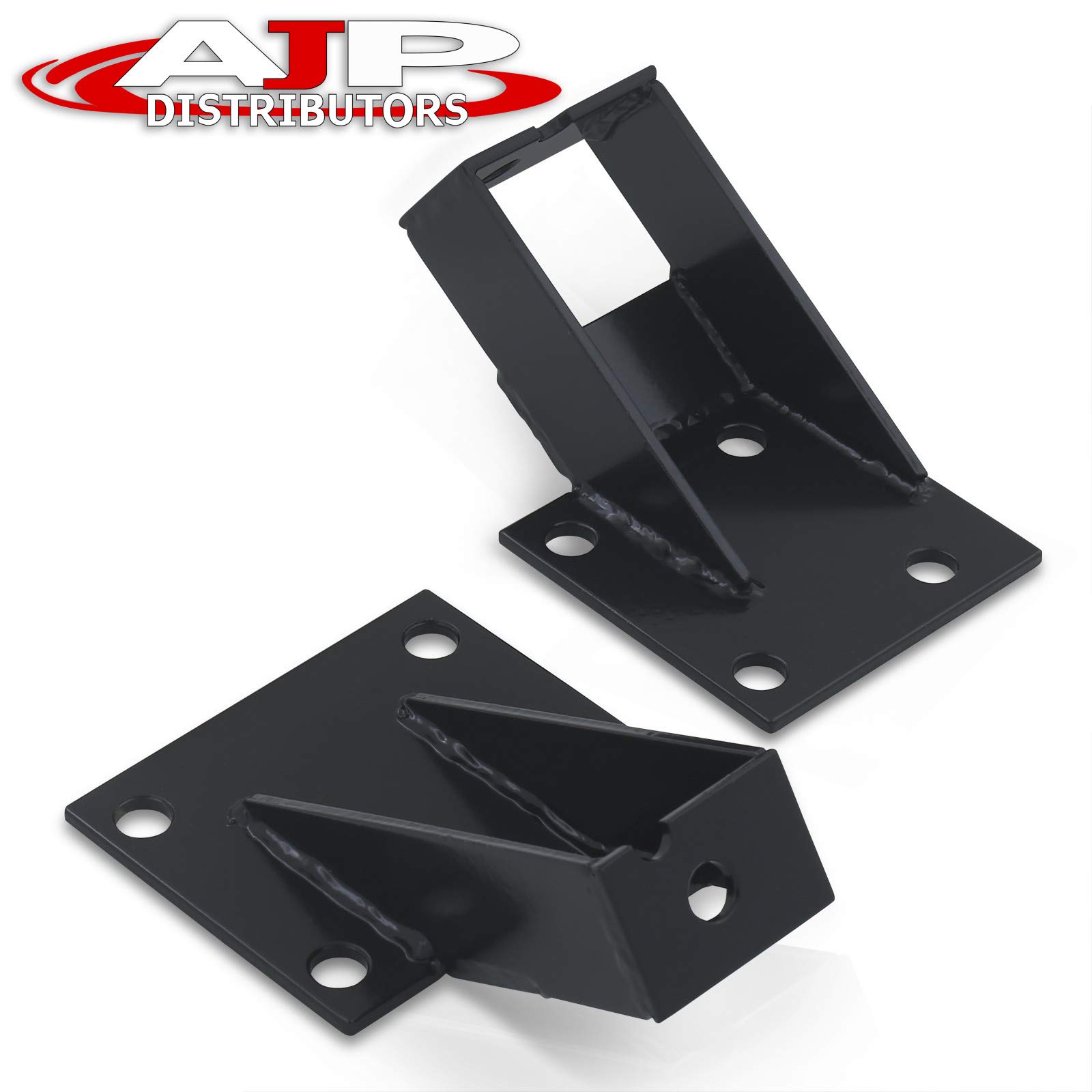 AJP Distributors Square Engine Solid Mount Bracket Black Compatible/Replacement For Supra Mk3 1Jzgte