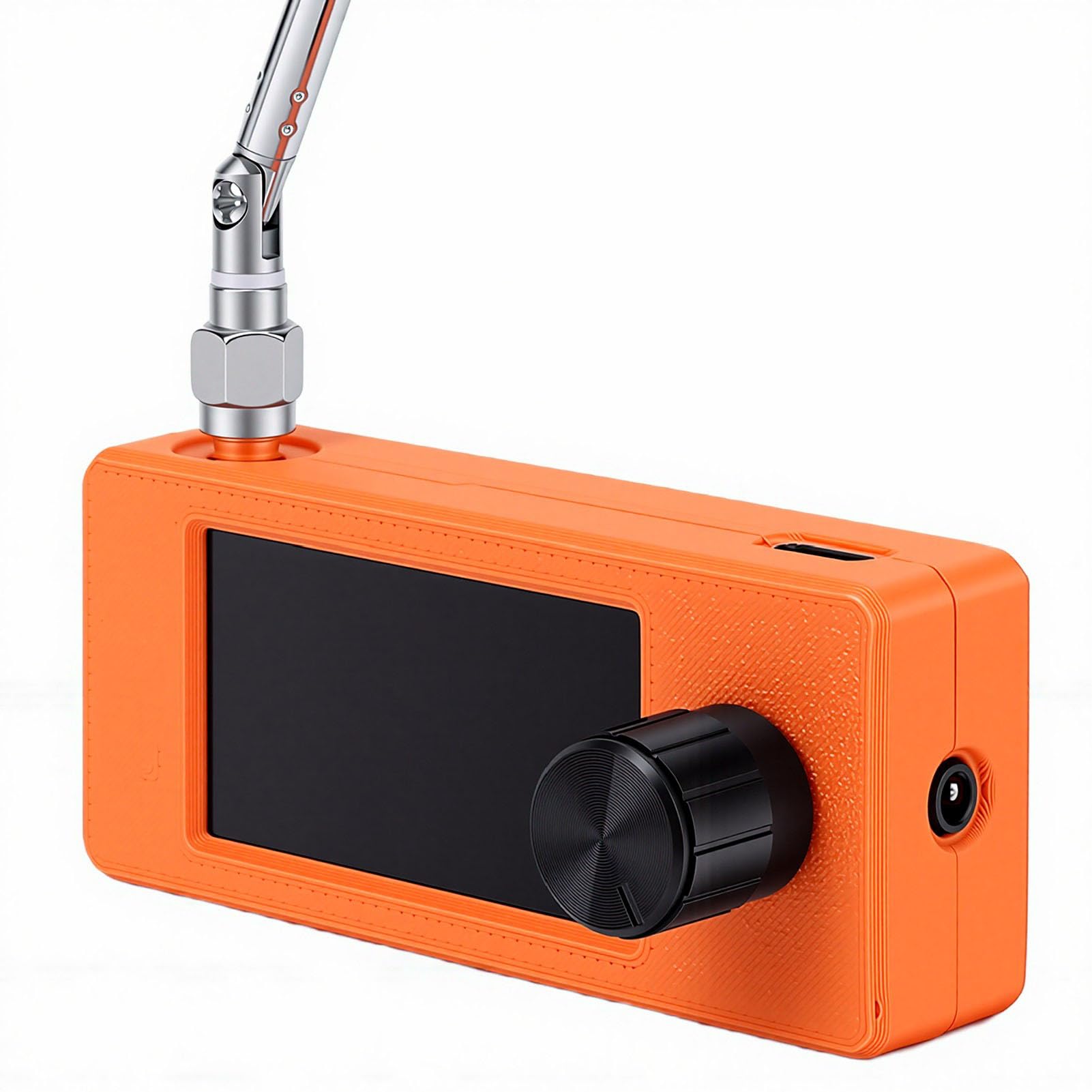 FTVOGUE Tragbares AM-FM-Transistorradio mit 1,9-Zoll-IPS-Bildschirm für | SI4732 DSP-Empfänger, Unterstützt FM/AM/LSB/USB, Wiederaufladbarer 800-mAh-, Kompaktes ABS-Gehäuse