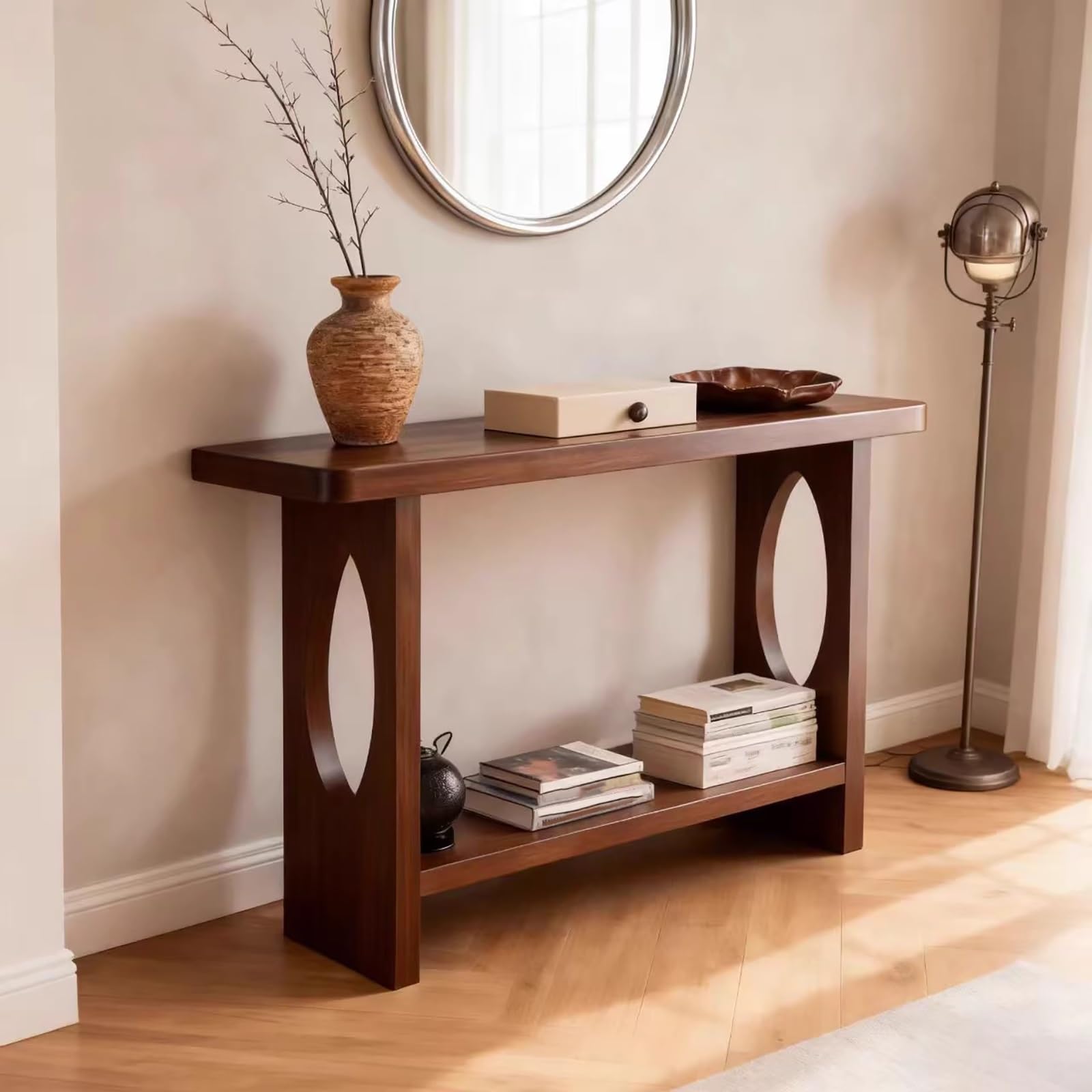 JNTFNE Console Table for Entryway, Farmhouse Sofa Living Room, Hallway, Foyer, Long Design