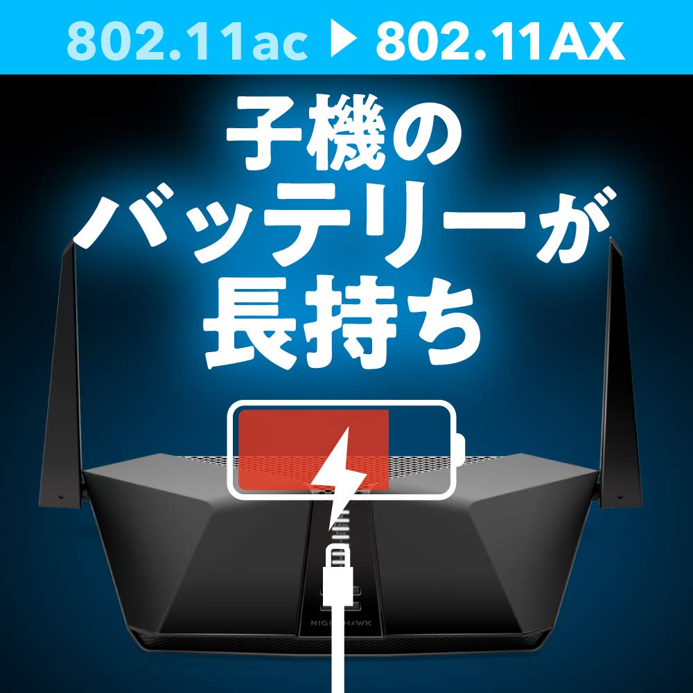 Amazon | 【メーカ生産終了品】NETGEAR WiFiルーター 11ax(Wi-Fi6