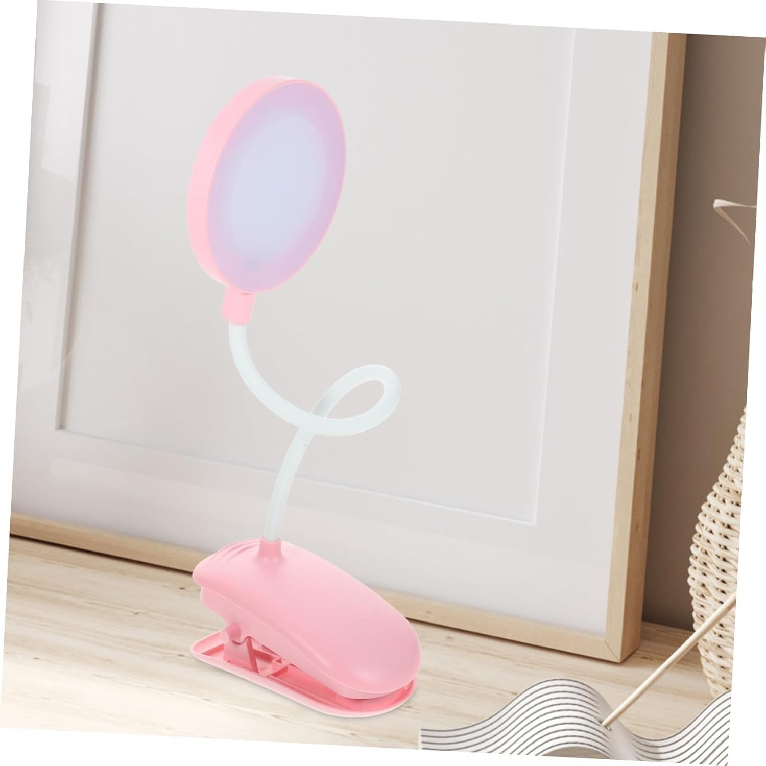Lampki na stolik nocny lampa biurkowa 1 szt. światło w akademiku nocne czytanie książki klips na oko ochrona lampa urocza