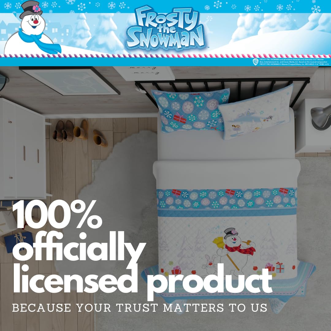 Franco Frosty The Snowman Holiday Quilt Set - Full Size 88 X 92, 3 Piece Bedding Set - View #11