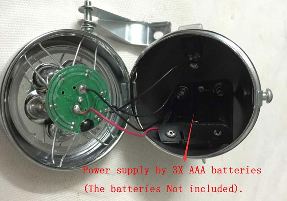 GOODKSSOP Bright 6 LED Metal Shell Front Light for Bicycle Headlight Retro Bike Head Lamp Classical Vintage Night Riding Safety Cycling Fog Light Headlamp with Bracket