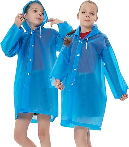 Ponchos de lluvia impermeables para niños, reutilizables, para niños y niñas, chaquetas de lluvia de emergencia con capucha para familia, Disney,