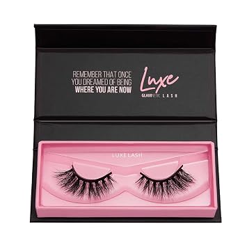 Magnetic Eyelashes Luxe Lash | Artificial Magnetic Lashes, Made with Synthetic Faux Mink Fiber, Comfortable and Natural Lash Extention Look, Reusable Up To 60 Times, Long Cat Eye 7mm-14mm, 1 Pair