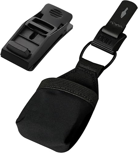 ALPAKA HUB Earbuds Pouch - Soft Elastane & Ballistic Nylon 840D Headphone Case Compatible with AirPods Pro - Wireless Open Earbuds Holder Organizer with HUB Magnetic Suction Clip, Weatherproof Fabric