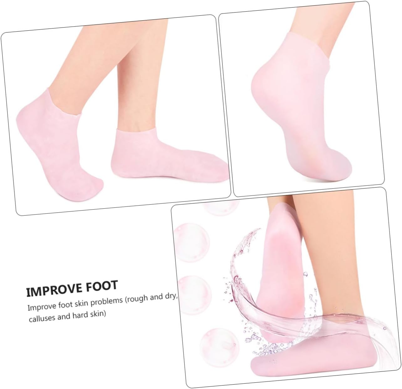 Rejuvenate Anti-Dry Socks with Sebs Sole Pads for Cracked Feet Moisturizing Cushioned Foot Protection Soft Skin-Friendly Boat Socks for Women S