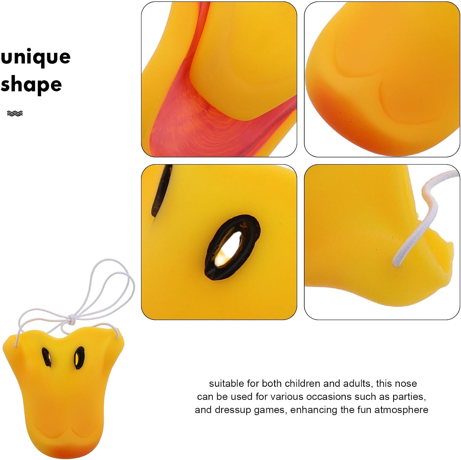 VALICLUD Realistic Latex Duck Nose for Adults and Children