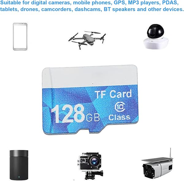 Annadue 32GB/64GB/128GB Micro Memory Card High Speed Class 10 TF Card, 10M/s, for Digital Cameras, Mobile Phones, GPS, MP3 Players, PDAS, Tablets, etc (128GB) - 3