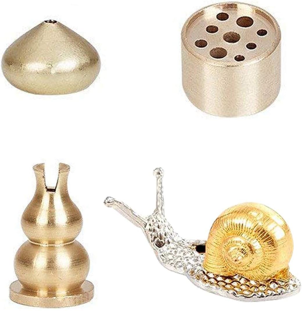 UOON Incense Burner, Incense Holder for Stick and Coil Incense with Ash Catcher for Home Decoration, 4 Pieces