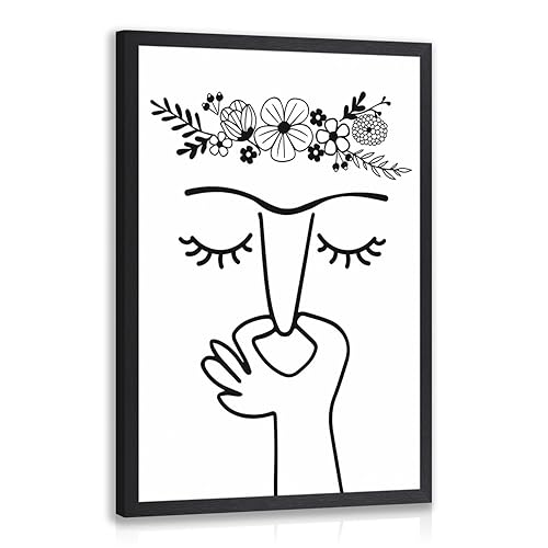 LLEEMPI Funny Bathroom Wall Art, Humorous Pinch Nose Wall Decor,