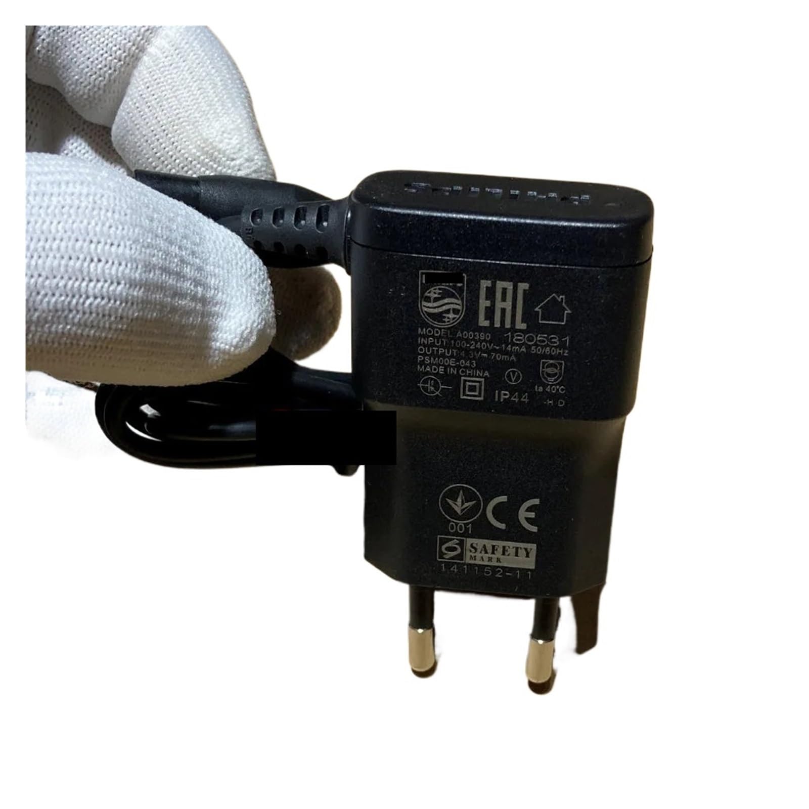 Caricabatterie per rasoio elettrico, compatibile con Philips A00390, rasoio