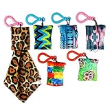 6pc. Microfiber Cloth Pouch with Key Chain Clip