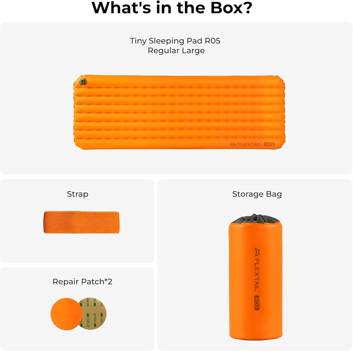 FLEXTAILGEAR Ultralight Backpacking Sleeping Pad with 5.6 R-Value, Insulated Camping Pad, 4 in Thick 77 in Long Inflatable Sleeping Mat, 19.6 oz Lightweight Compact Pad for Backpacking & Hiking