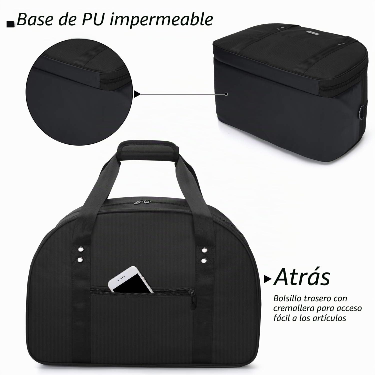 CURMIO Bartender Bag Travel Bartender Kit Mochila con compartimentos acolchados, bolsa de transporte portátil para juego de herramientas de bar, perfecta para el hogar, interior, solo bolsa, negro | 7 Separadores, Correa Hombro Desmontable, para Casa/ Ter