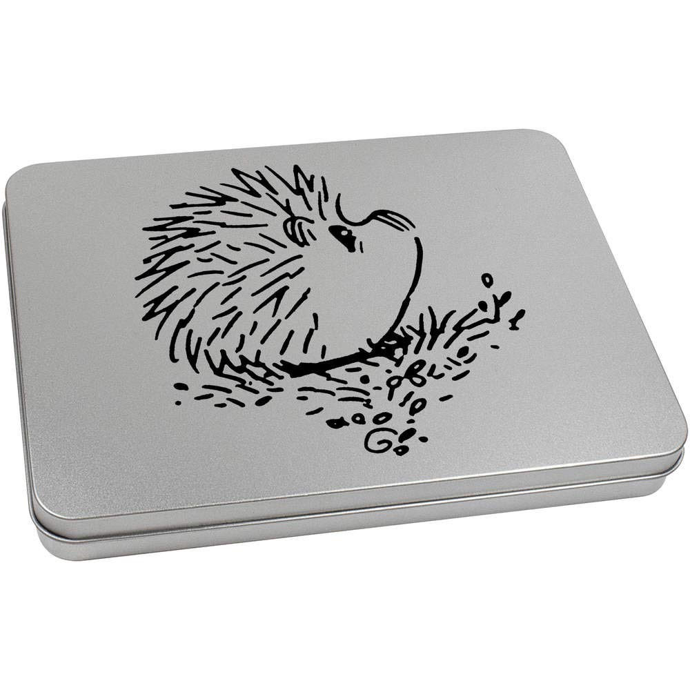Azeeda 220mm 'Hedgehog' Metal Hinged Tin/Storage Box (TT00122499)