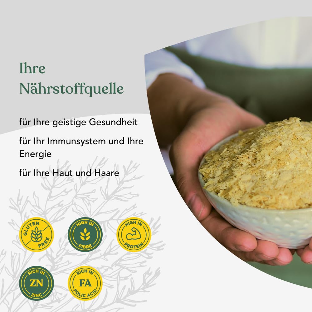 Engevita Hefeflocken 1kg Bon Vegan Nutritional Yeast Flakes Nährhefe Vitamin D B-Komplex Zink Glutenfrei