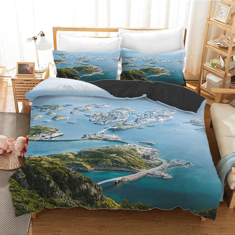 Funda nórdica de alta densidad 110g/㎡ en microfibra premium de 155x220cm para cama de 90