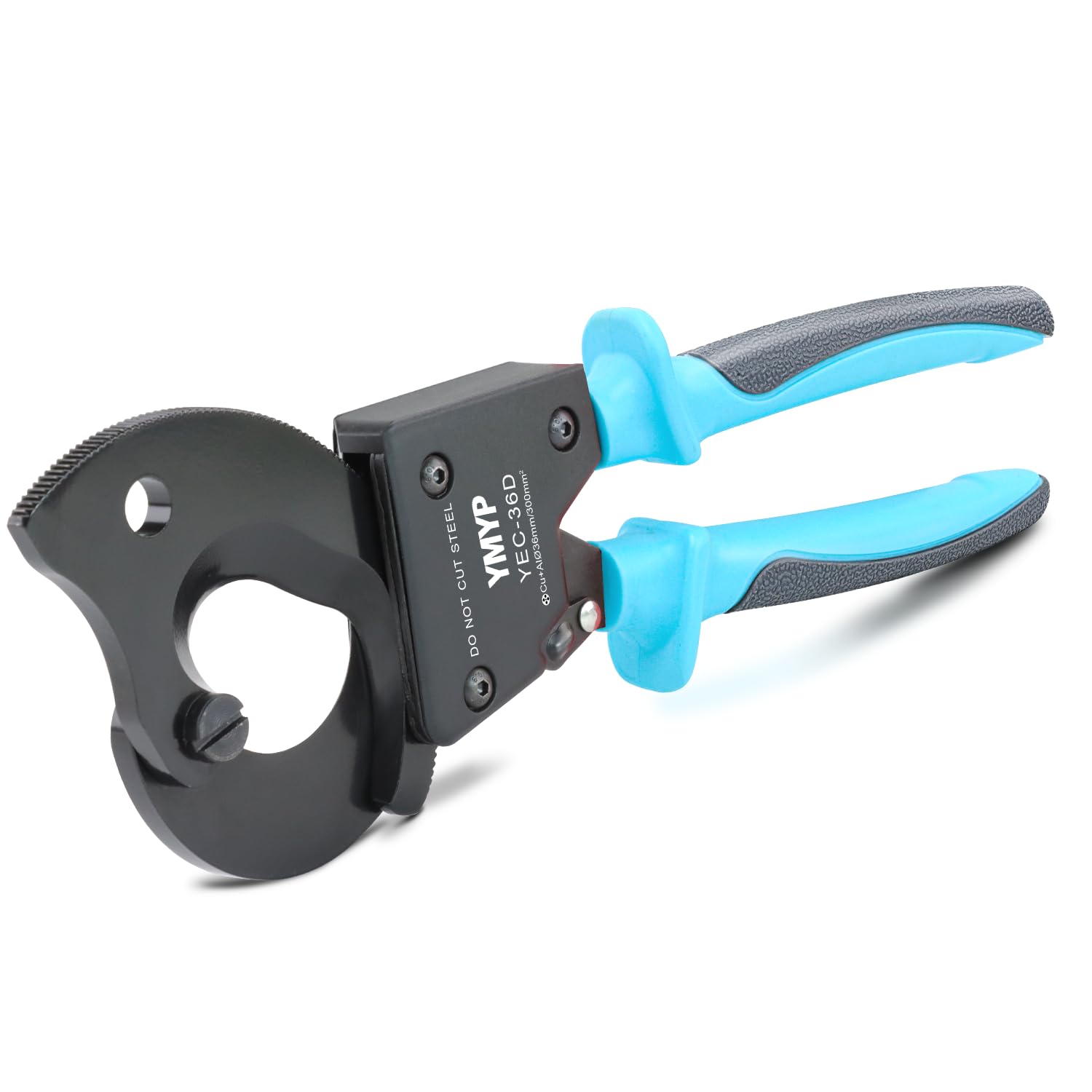 Ratchet Cable Wire Cutter Heavy Duty for Cutting Electrical Aluminum Copper and Multi-core Cables up to 300mm² (AWG 600MCM)