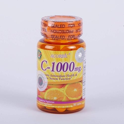 30 píldoras Acorbic C 1000 mg Vittamin C Suplemento Brillante Claro Más Rápido Blanqueando Ácido Ascórbico
