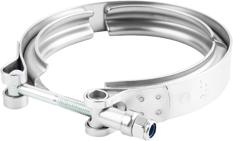 Abraçadeira V-Band de escapamento NHHC em aço inoxidável para flange de 3" – 1 unidade