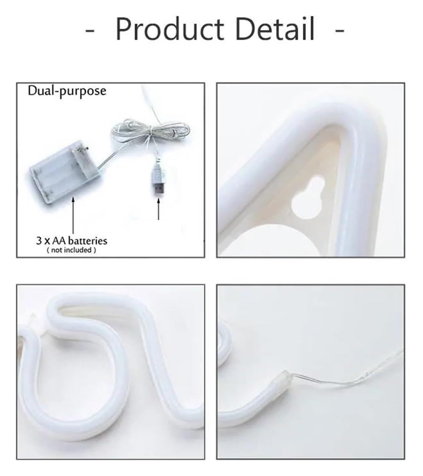 Insegne al neon a LED con luci a forma di amore, luce notturna, lampada a doppia alimentazione, per matrimoni chiuso(Neon-2)