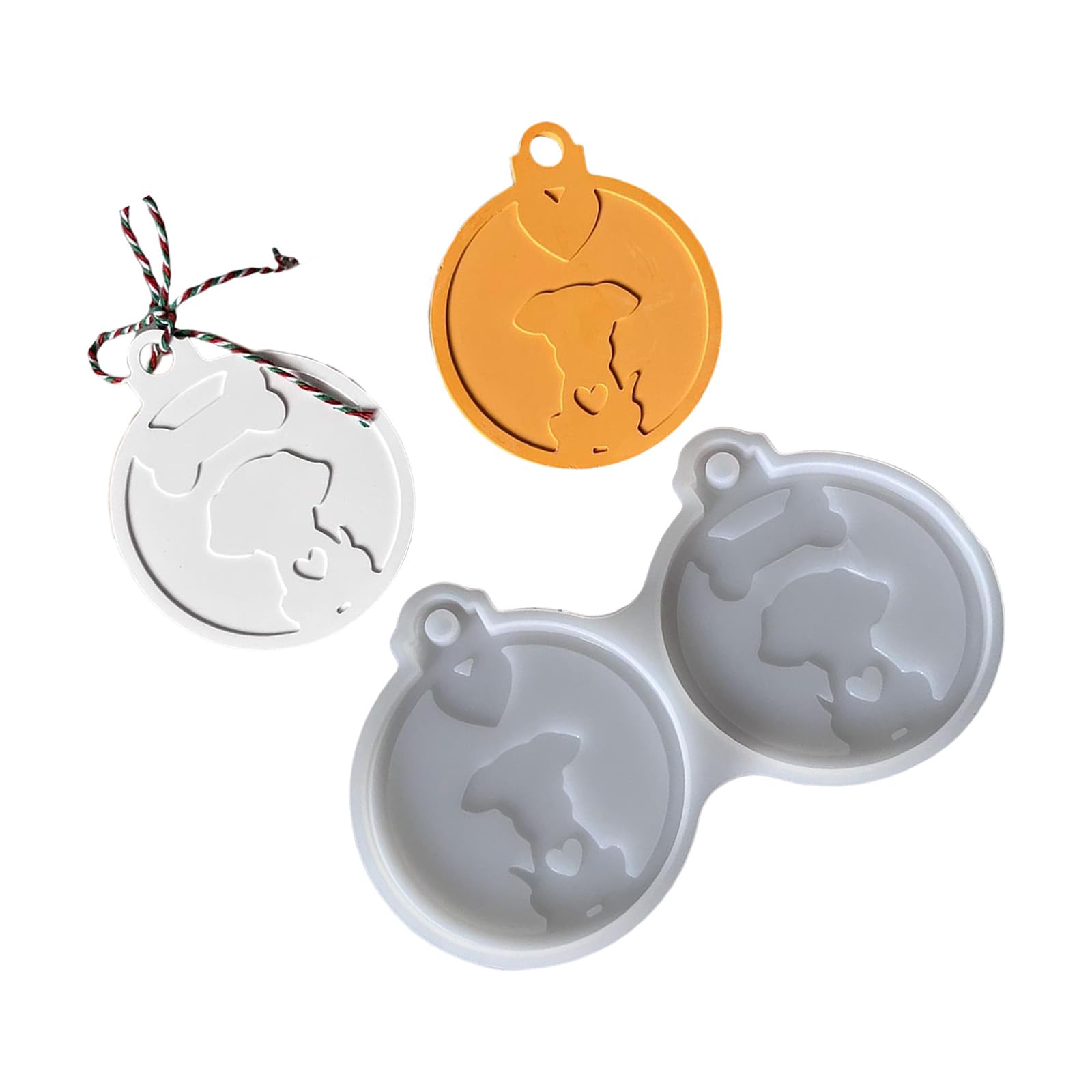 Osniyaw B Pendant Silicone Moulds, Easy Demould, Resin Pendant, Mould For Epoxy Resins, Handmade Key Chain, Jewellery, Pendant, Dog Pendant Moulds