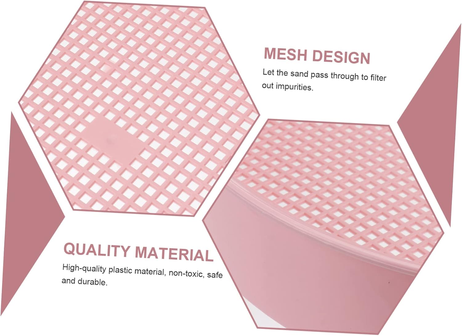 BESPORTBLE 3pcs Plastic Sifter Sieve for Soil Garden Tool Lightweight and Portable for Balcony Garden