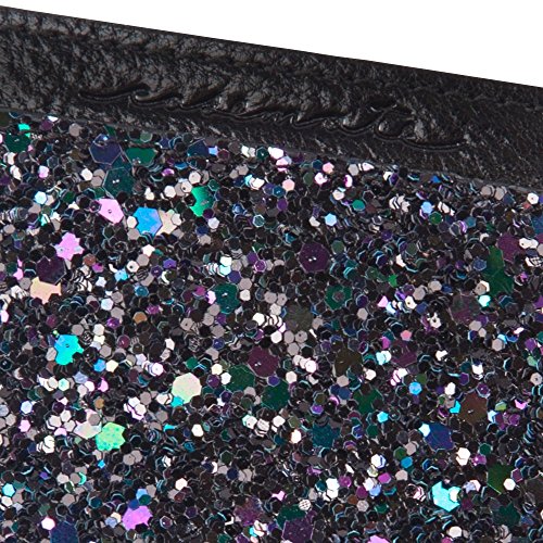 Case-Mate Cm035992 - Stick On Credit Card Wallet - Pockets - Ultra-Slim Card Holder - Universal Fit - Apple – Iphone – Samsung – Galaxy - And More – Black Iridescent Glitter #TOP4