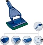 Lycheer Kit de nettoyage professionnel pour aquarium 5 en 1, filet à poissons + râteau + grattoir + fourche + brosse éponge, ensemble d'outils de nettoyage pour aquarium en verre, merveilleux cadeau de Noël