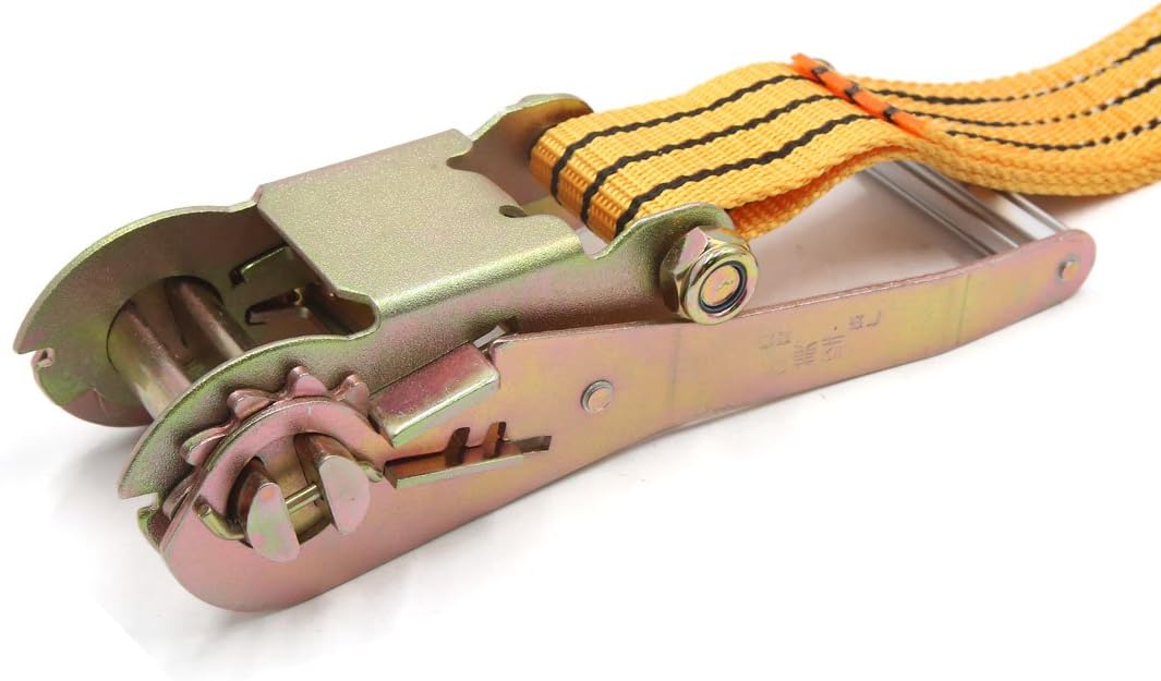 Multifunctional Double J-Hooks Ratchet Tie Down Strap Tensioner for Car Truck (id: 569 3c3 53a 631 e65