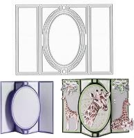 Vista 1 de Troqueles con Forma de Tarjeta 3D para Hacer Tarjetas, Juegos de Troqueles de Corte de Tarjetas de Regalo de Forma Rectangular, Troqueles de Banner