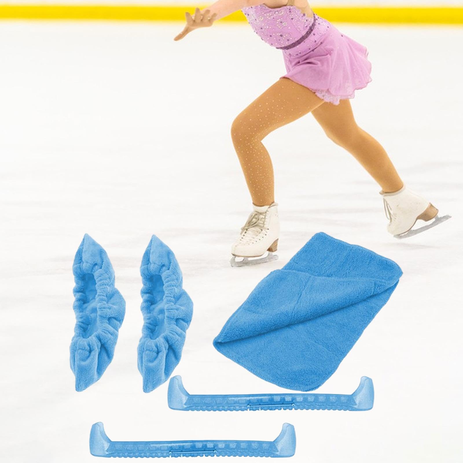 Perfeclan Schlittschuhhüllen, Schlittschuhkufenhüllen, Schlittschuhkufenschutz für Hockeyschlittschuhe, Eiskunstlaufschlittschuhe und Schlittschuhe