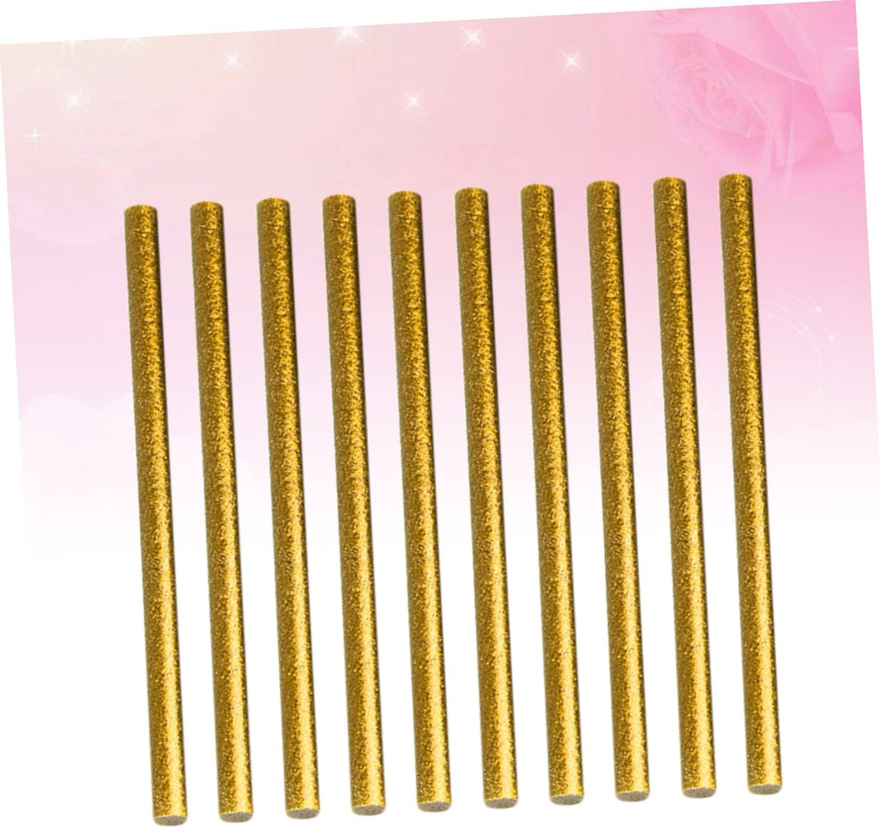 DOITOOL 100pcs Colorful Hot Melt Glue Sticks Glittering Adhesive Rods for Arts Crafts High Adhesion for Projects and Home Decor