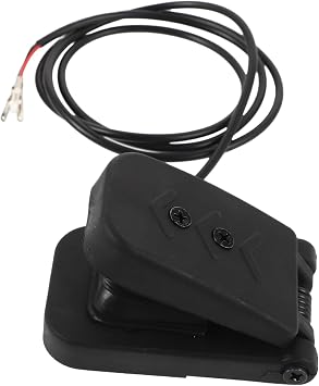Black Electric Throttle Foot Pedal for Scooter, Adjustable Sensitivity