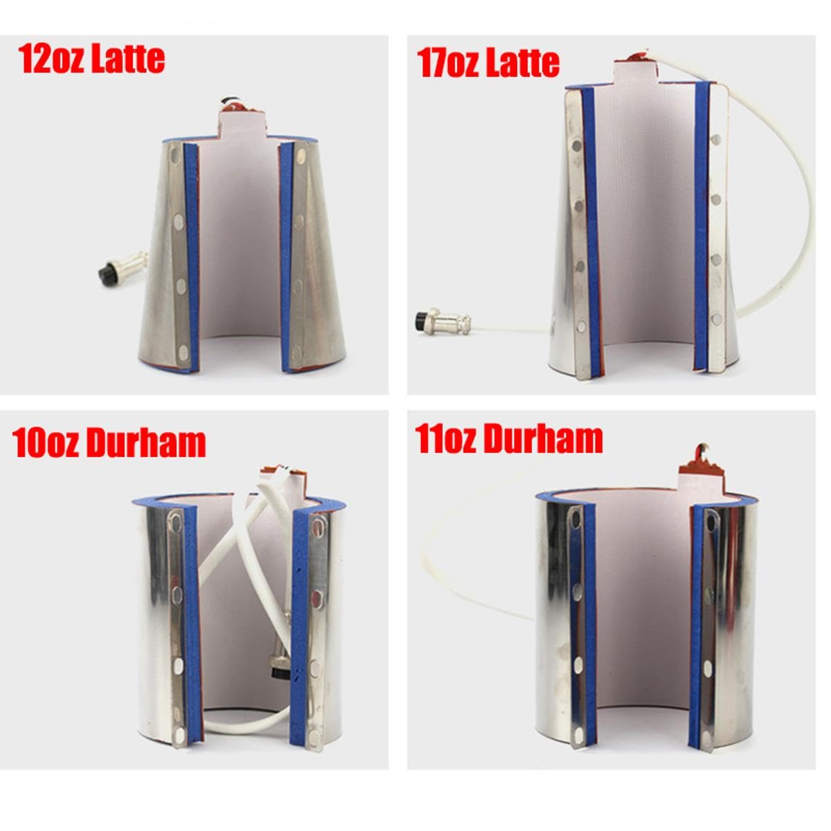 SEIWEI Becher Presselement Element Wärme Pressmaschine Anhang 220V Tasse Presse Heizung Transfer Aufsatz Silikagel für Kaffeetassen Tassen (10 oz)