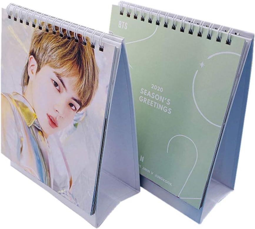 Kunandroc BTS Worild Tour 'Love Yourself: Speak Yourself' Photo Small Desk Calendar 2020, BTS 2020 Desk Calendar, Great Gift for BTS Army Style 4