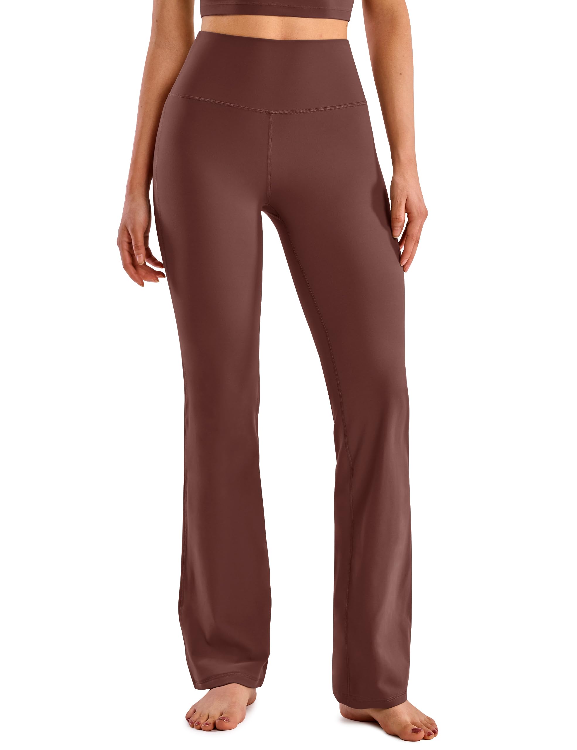 BAYDI Clouduxi Women's Flared Leggings High Waist Workout Bootcut Yoga Pants with Pockets Wide Leg 28"/30"/32"/34"