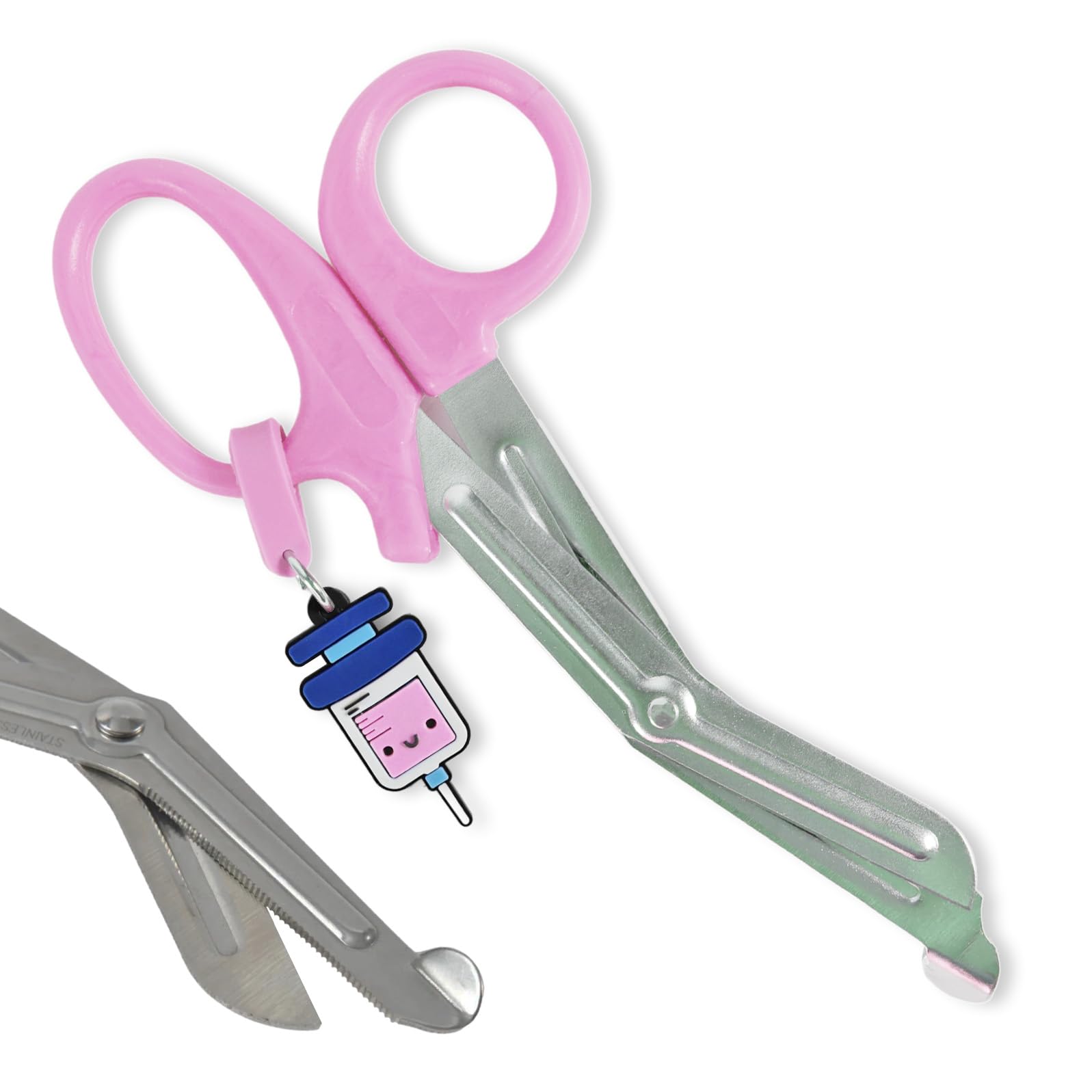 Nursing Scissors - Trauma Shears - Blunt Tip Scissors - Stainless Steel - Design - Distinctive Keyring