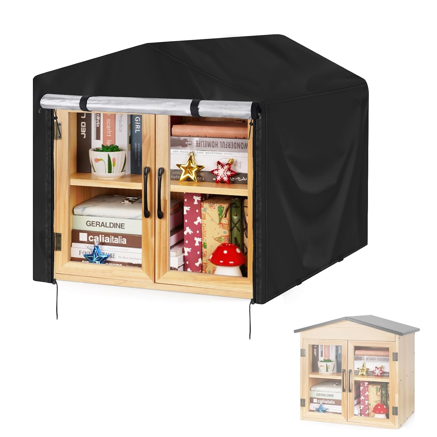 Waterproof Little Free Library Cover 22.06"L x 14.96"W x 21.85"H