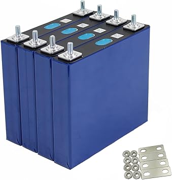 LiFePO4 Cell 3.2V 50Ah Battery Lithium Iron Phosphate, Charge/Discharge Rate 1C, Support Multiple Series or Parallel DIY Battery Packs with busbars and M6 Nuts,BMS not Included