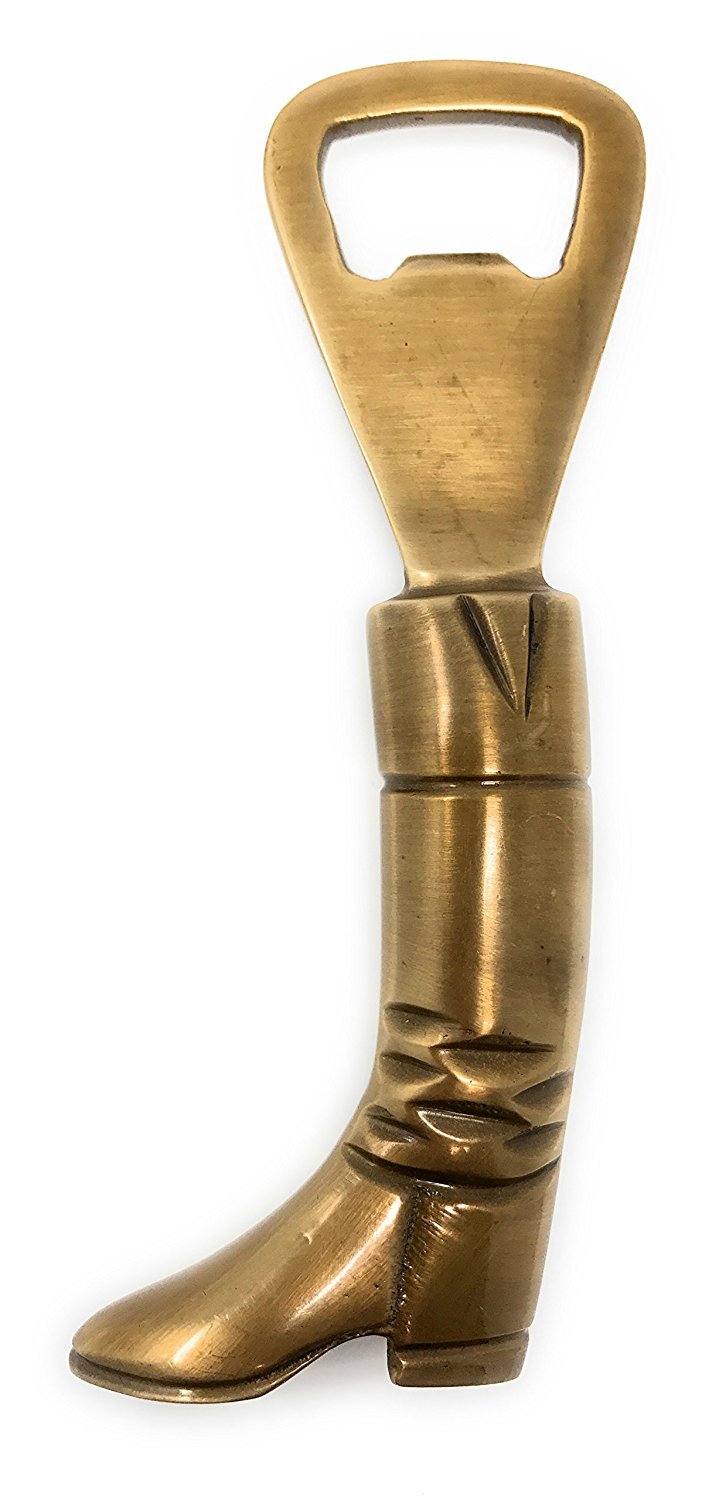 Madison Bay Company Antiqued Solid Brass Boot Bottle Opener, 5" L
