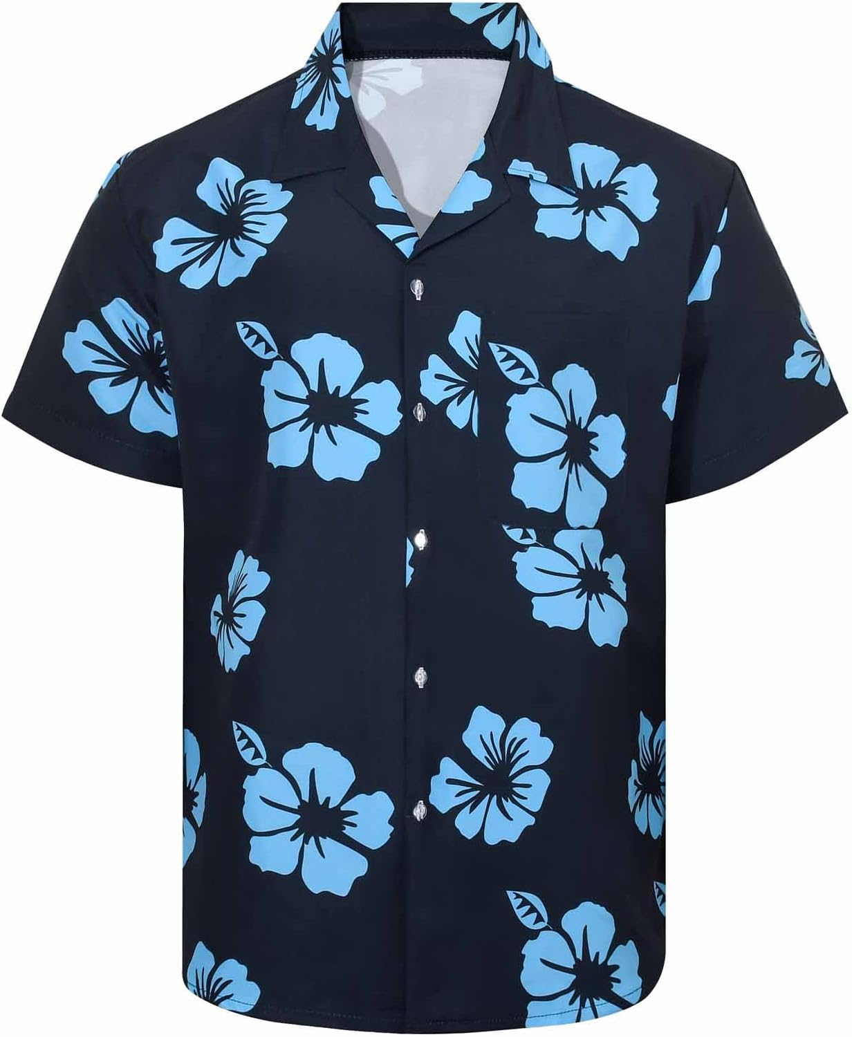 MADHERO Mens Hawaiian Shirt Short Sleeves Casual Button Down Beach Shirts - Image 2